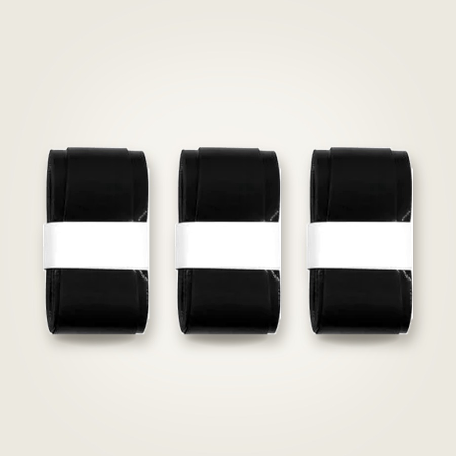 Three black Tour overgrips